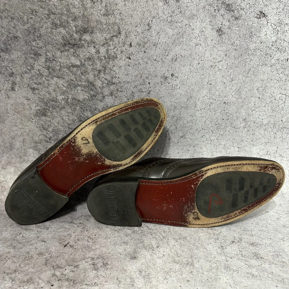 Florsheim Lexington Wingtip Oxfords Mens 11 Brown Leather Brogue Dress Shoes